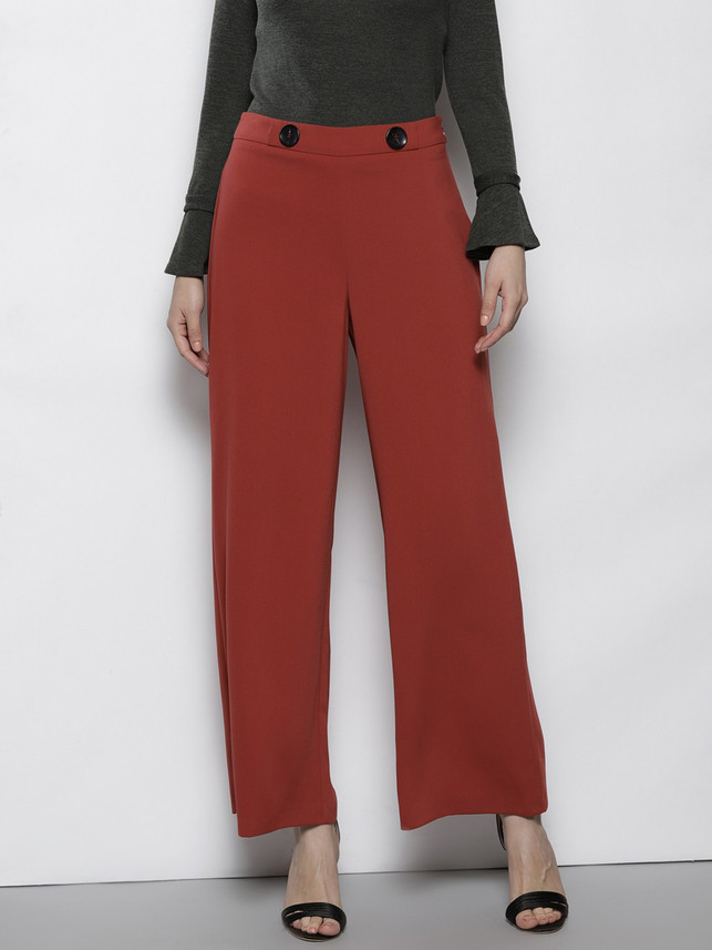 DOROTHY PERKINS Regular Fit Women Brown 