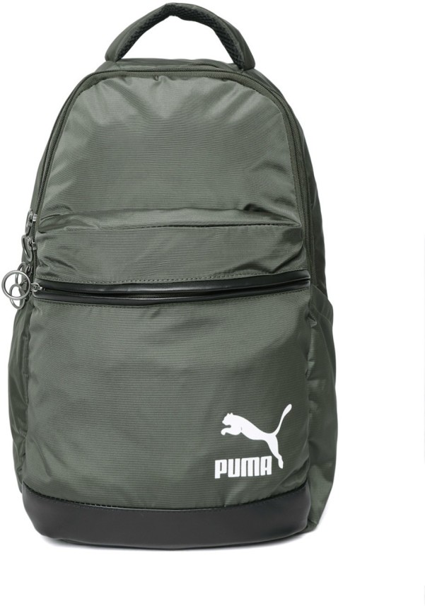 puma olive green backpack