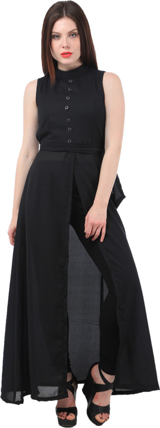 flipkart black dress