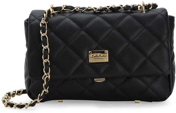 Bebe Black Shoulder Bag Black Price In India Flipkart Com