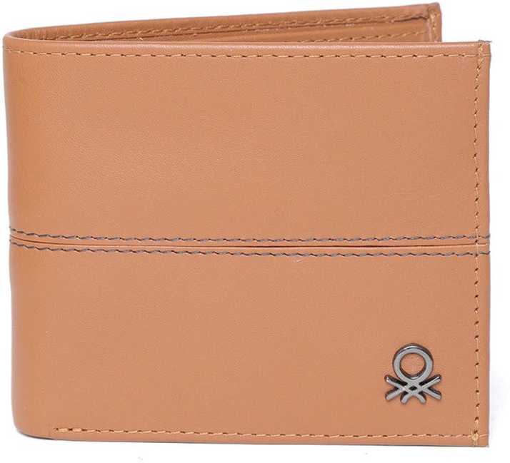United Colors Of Benetton Men Brown Genuine Leather Wallet Brown Price In India Flipkart Com