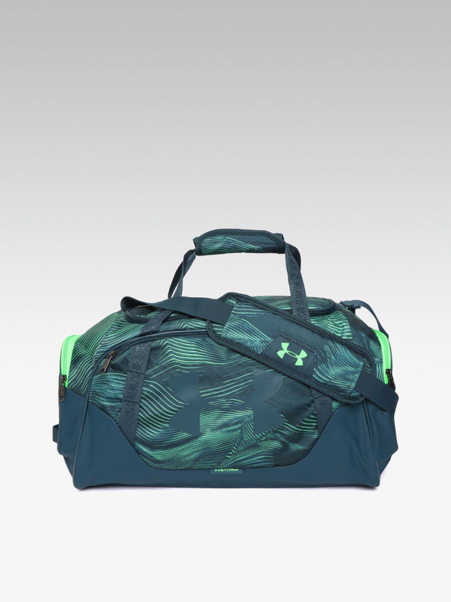 teal under armour duffle bag