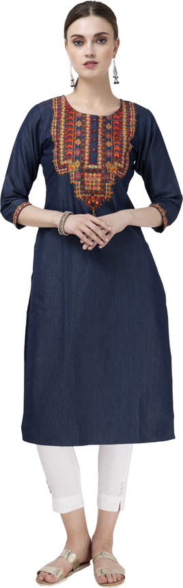 Buy Sabhyata Women Embroidered Straight 
