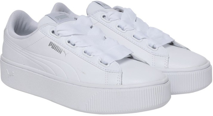 puma vikky stacked ribbon core white