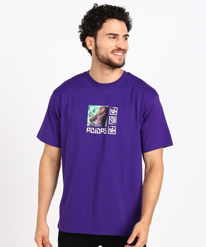 adidas originals purple t shirt