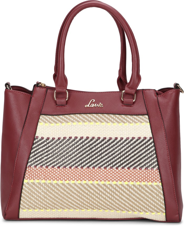 lavie maroon handbag