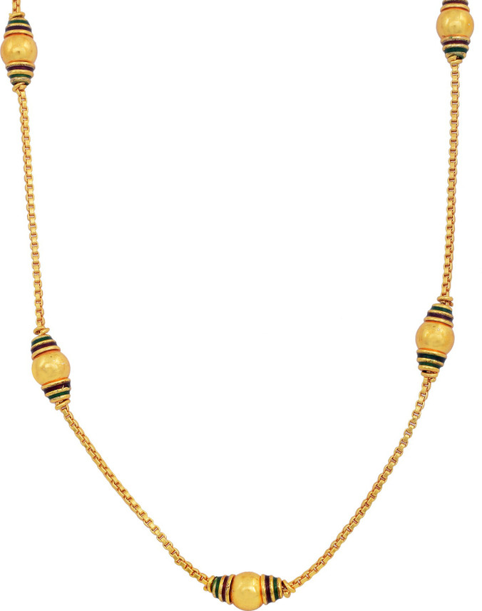 memoir Gold plated Colourful Meena ball 