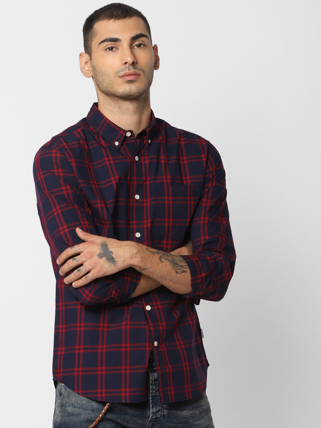 Jack and jones red shirt Sale