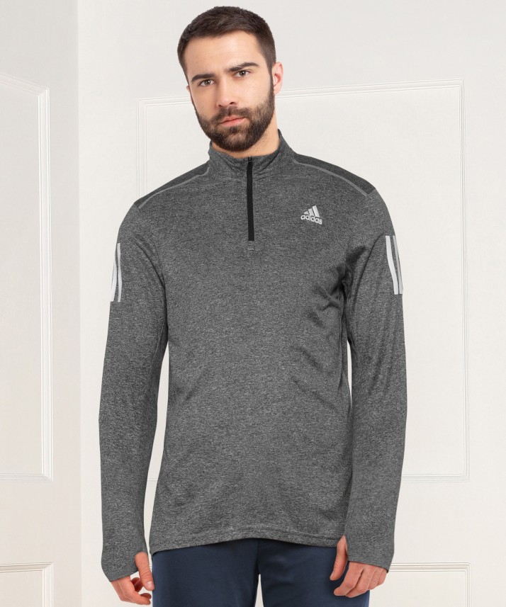 adidas full sleeve solid men's sweatshirt