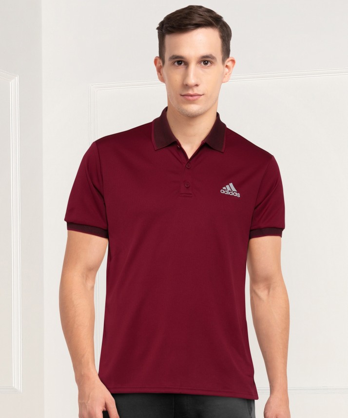 adidas polo neck t shirt