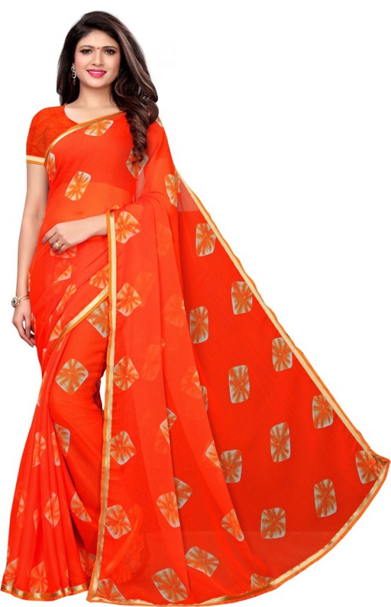 pure chiffon sarees flipkart