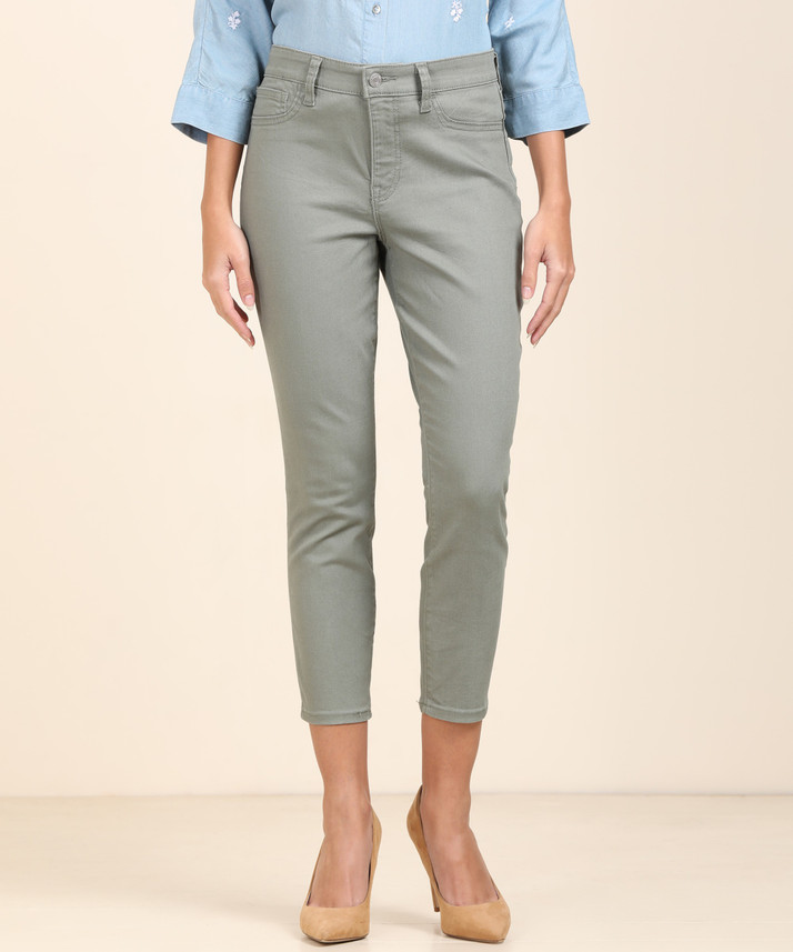 khaki green jeans womens