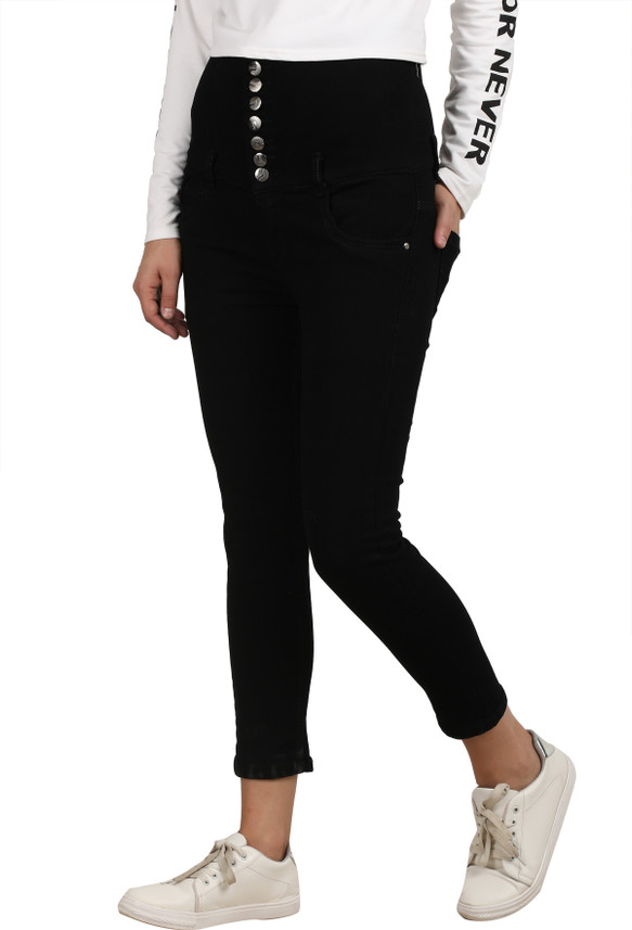 flipkart black jeans for ladies