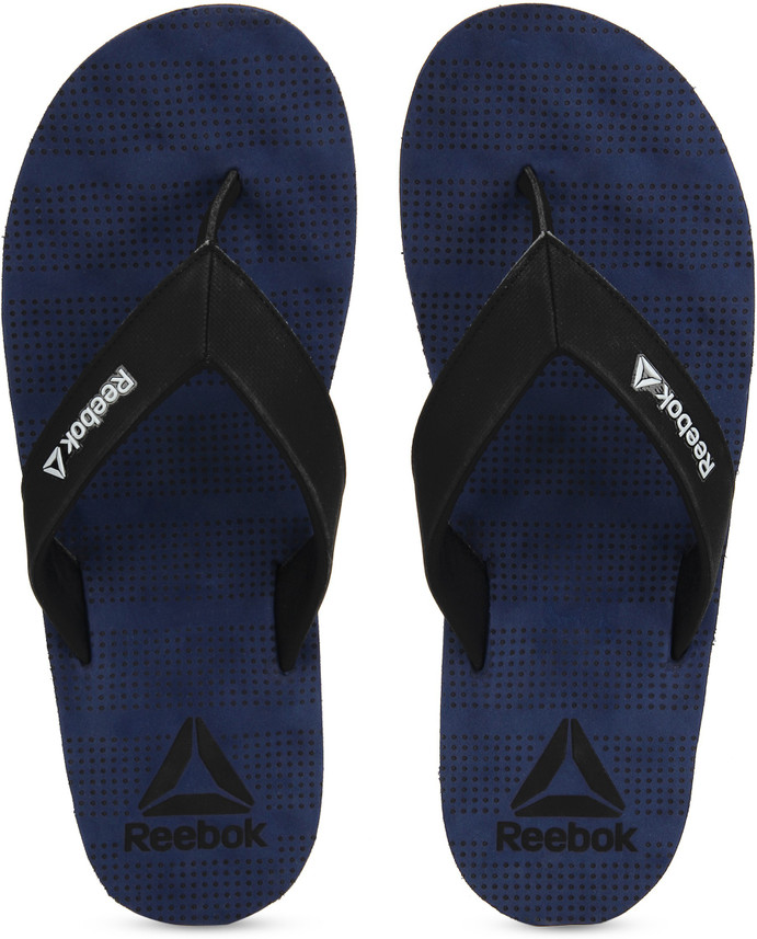 reebok blue slippers