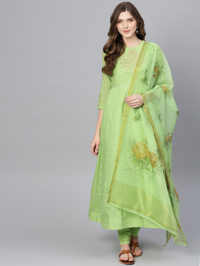BIBA Floral Print Kurta, Legging 