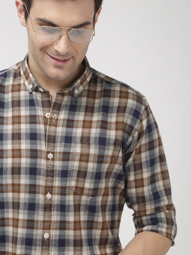 Buy Mast \u0026 Harbour Men Checkered Casual 