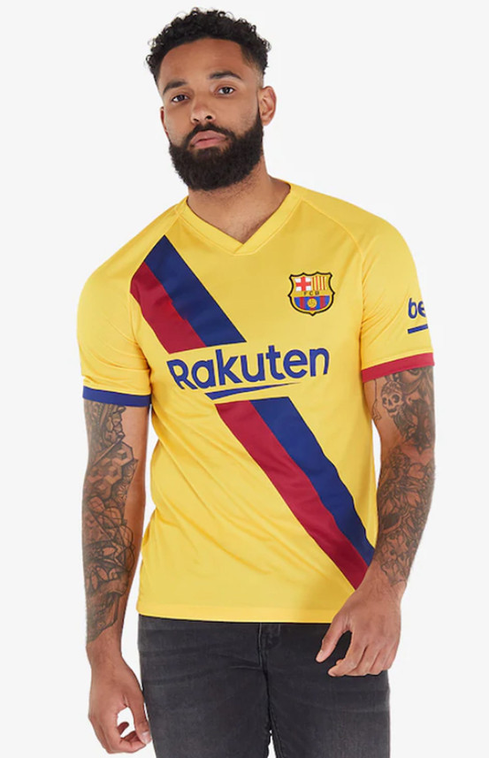 messi yellow shirt