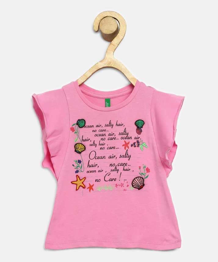 United Colors Of Benetton Girls Casual Pure Cotton Top Price In