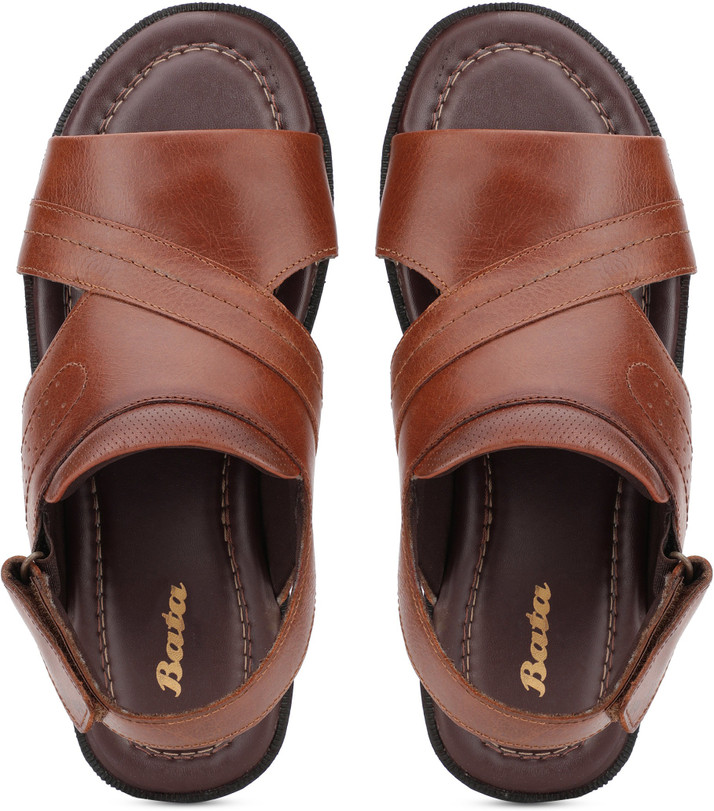 bata men's colley leather sandals