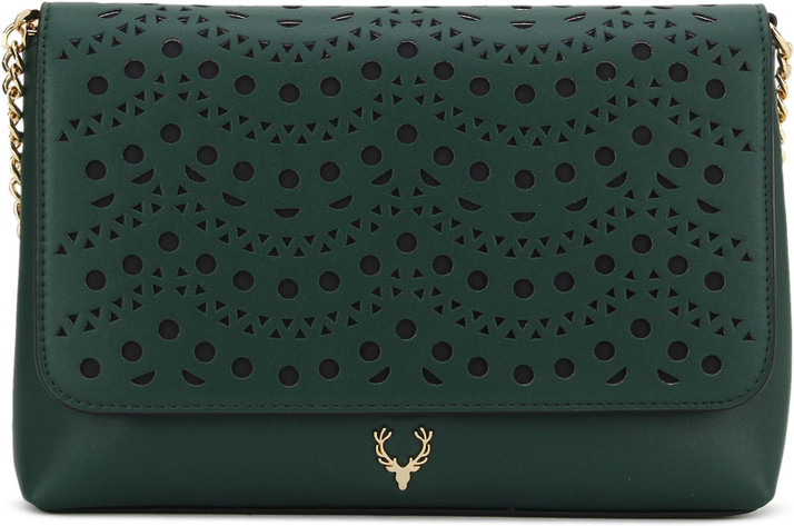 Allen Solly Green Sling Bag Sling Bag 