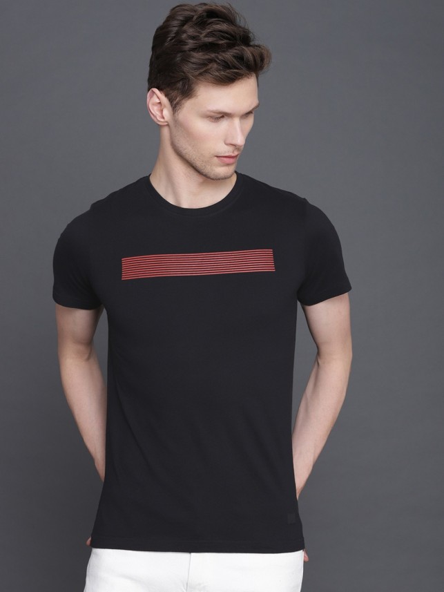 wrogn black t shirt