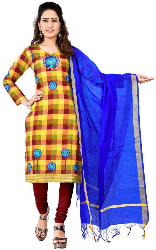 checked churidar material