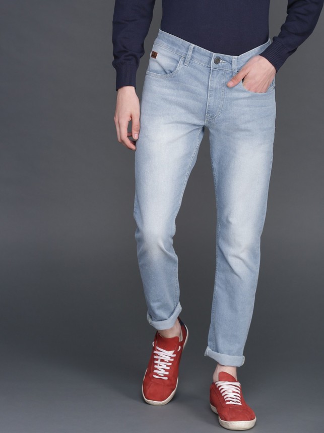 WROGN Slim Men Light Blue Jeans - Buy 