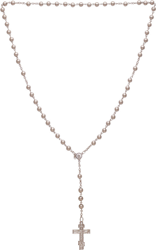 MissMister Steel Christian Jesus Rosary 