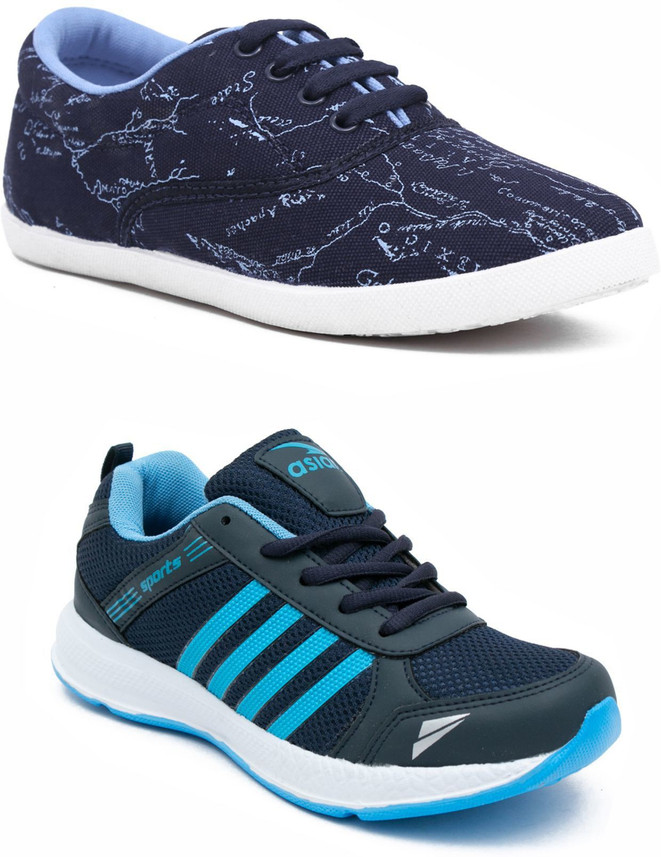 asian sneakers blue casual shoes