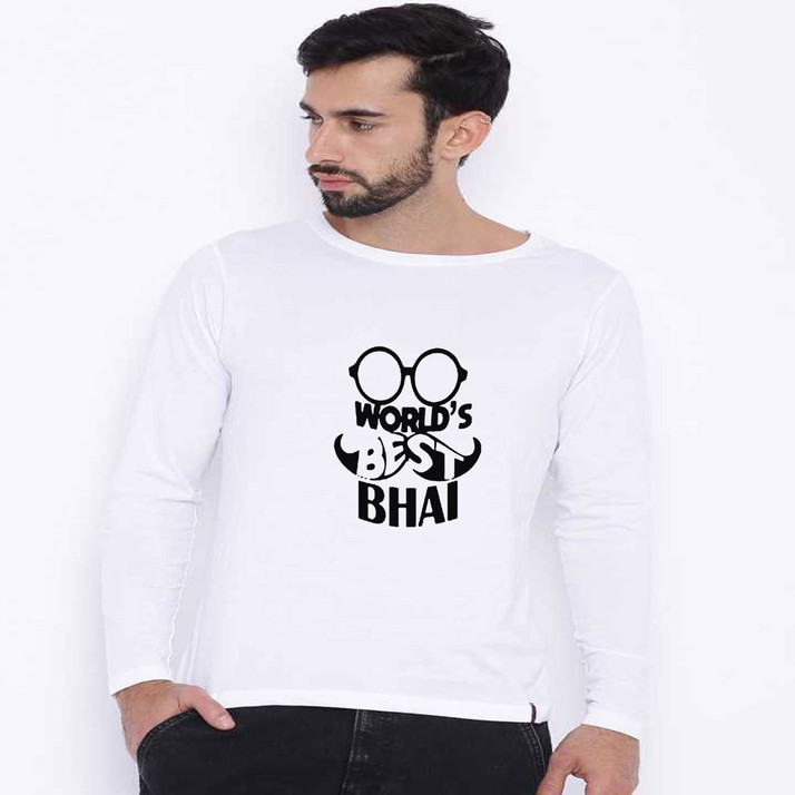 MAHADEV Printed Men Round Neck White T 
