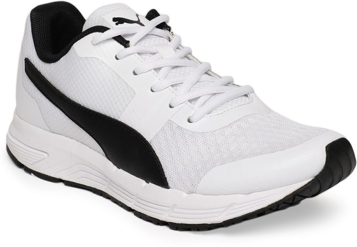 puma white sports shoes flipkart