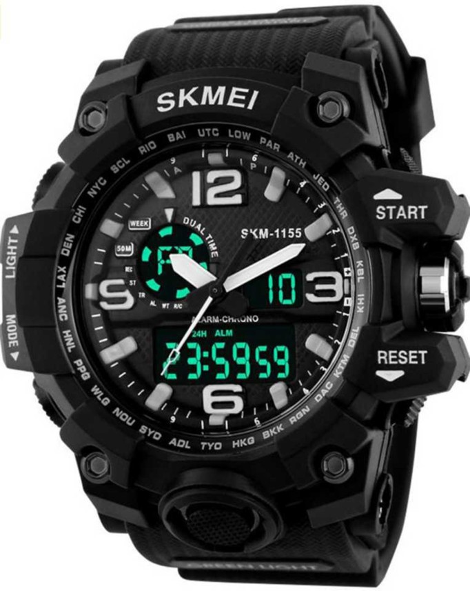 Trex Skmei 1155-Black Multifunction 