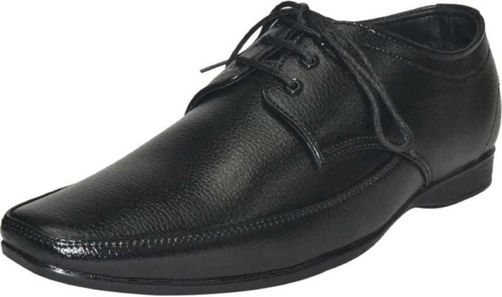 bata remo black formal leather shoes