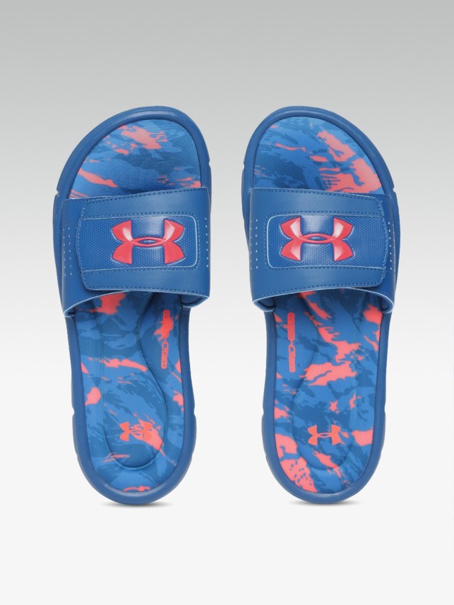 under armour blue slides