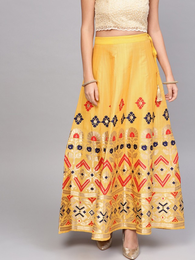 yellow skirt design