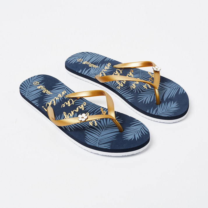 ginger flip flops