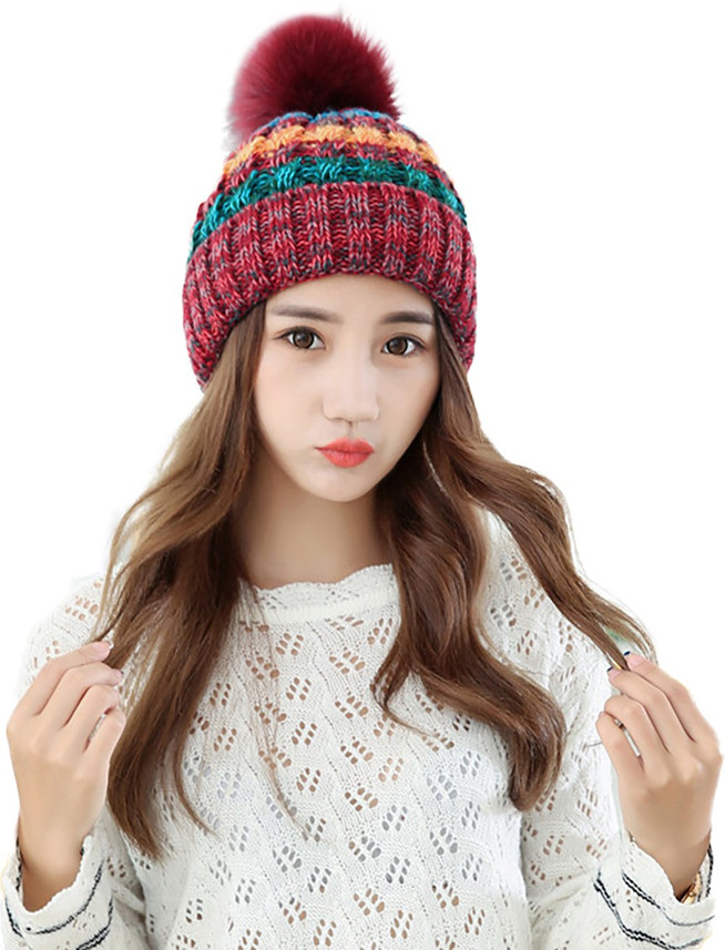 Youstylo Woven, Solid Slouchy Beanie 