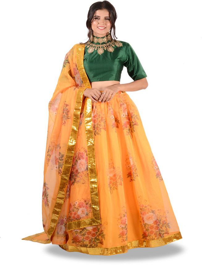 Printed lehenga flipkart Clearance