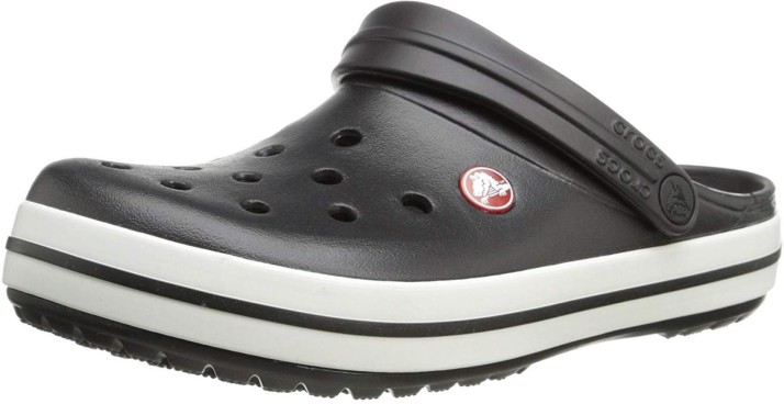 crocs black solid clogs