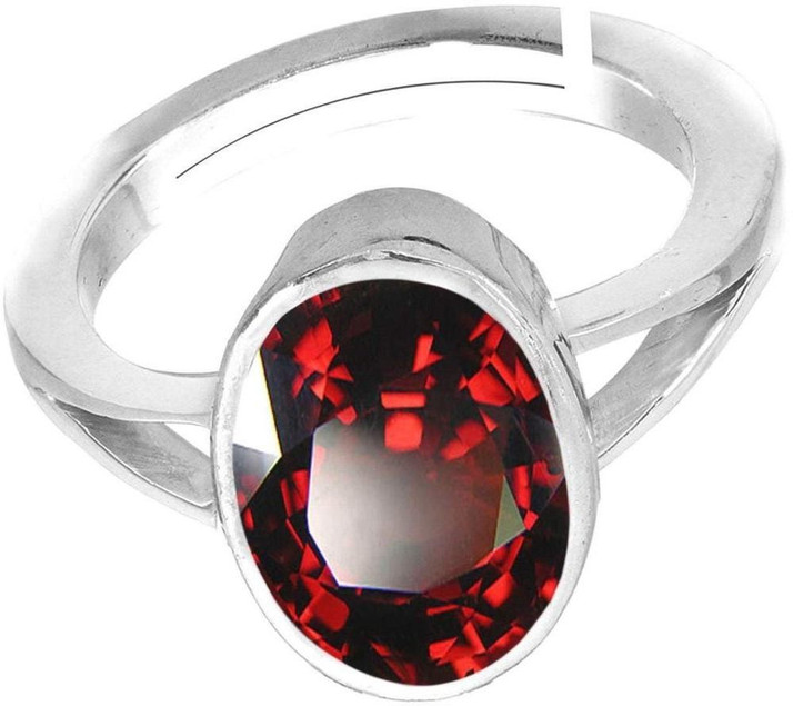 1 January birthstone garnet silver plated