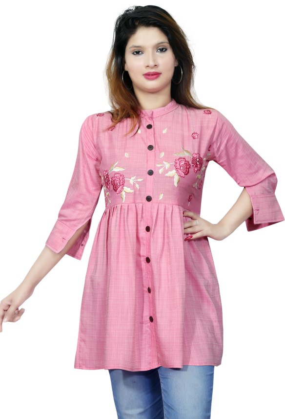 short kurtis for jeans flipkart