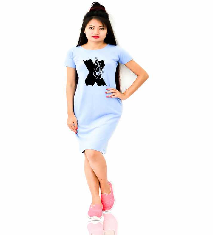 Heyuze Women Shift Blue Dress Buy Heyuze Women Shift Blue Dress Online At Best Prices In India Flipkart Com