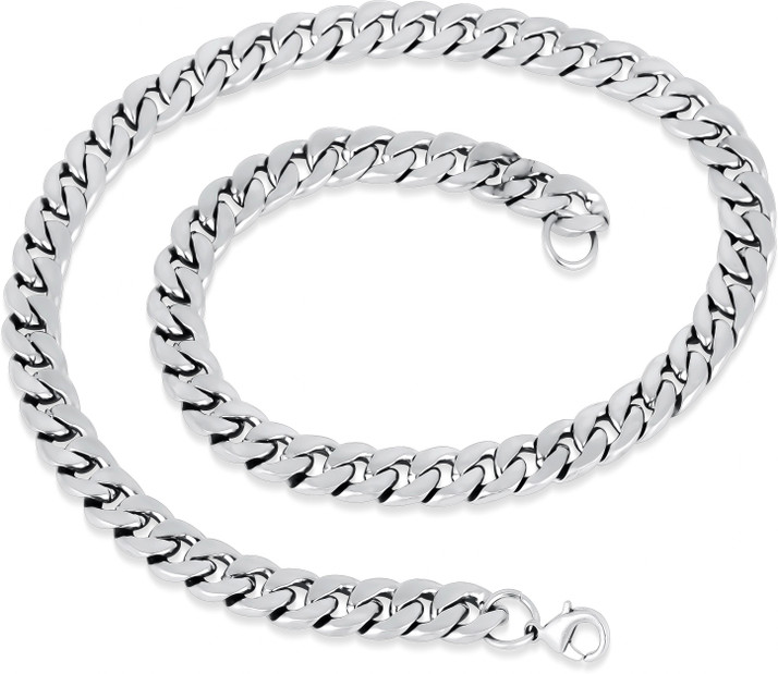 Thrillz Silver Matte Mens Chain 