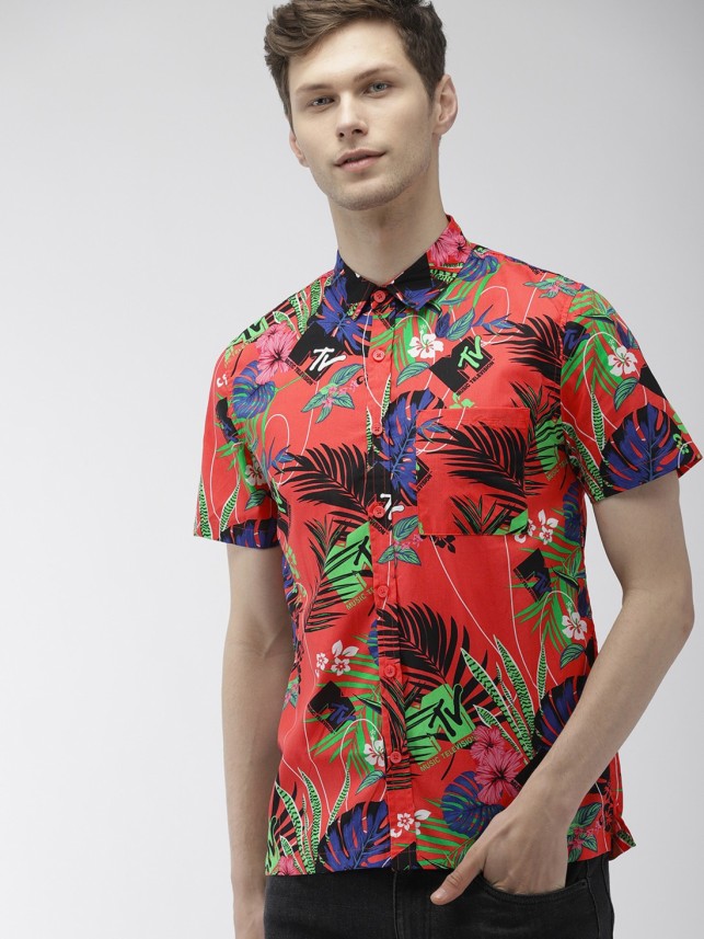 forever 21 floral shirt mens