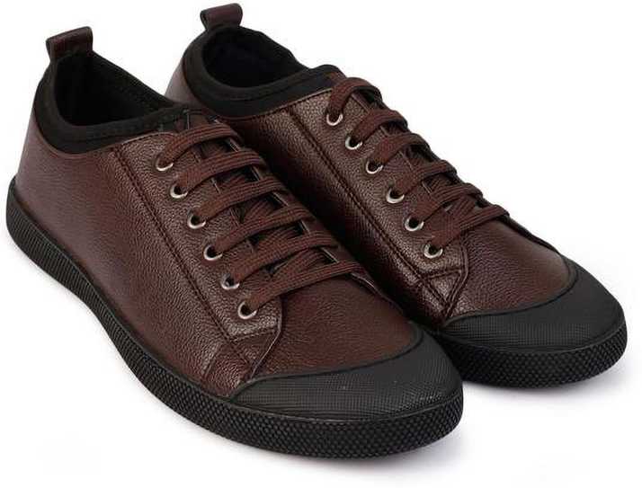V E N U E Textured Low Top Sneakers With Toggle Closure Dark Brown Sneakers For Men Buy V E N U E Textured Low Top Sneakers With Toggle Closure Dark Brown Sneakers