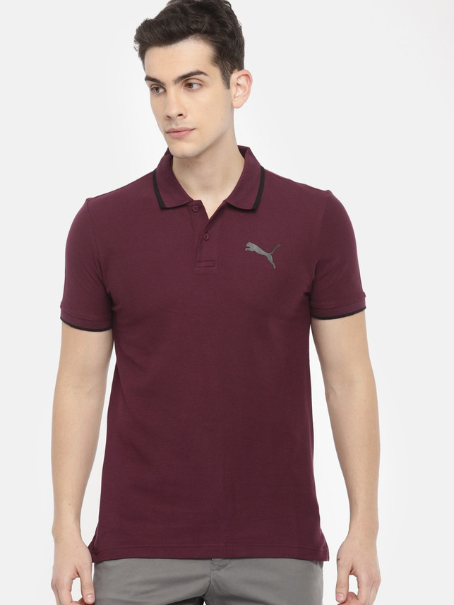 maroon puma shirt