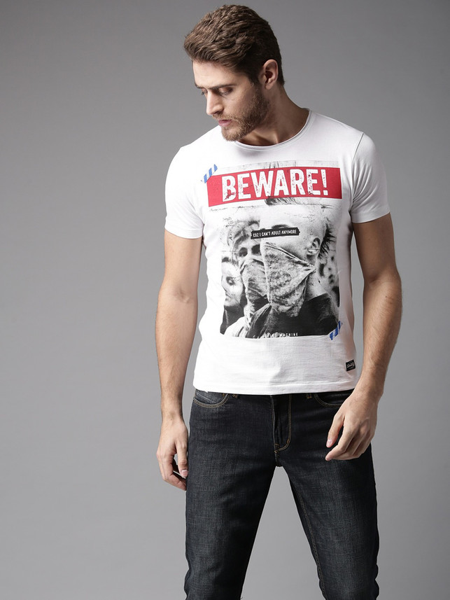 flying machine round neck t shirt