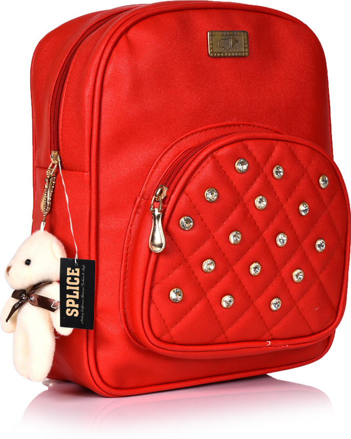 splice pu leather backpack