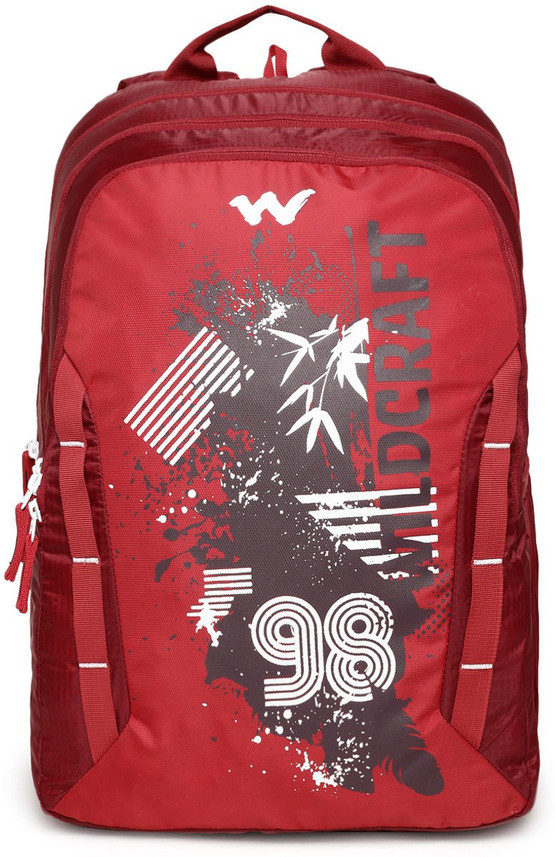 wildcraft men blue graphic backpack