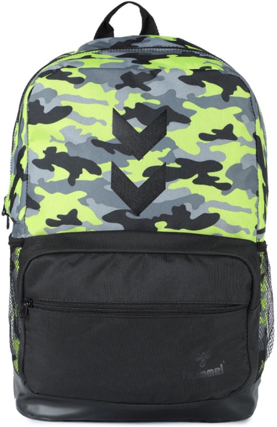 fluorescent green backpack